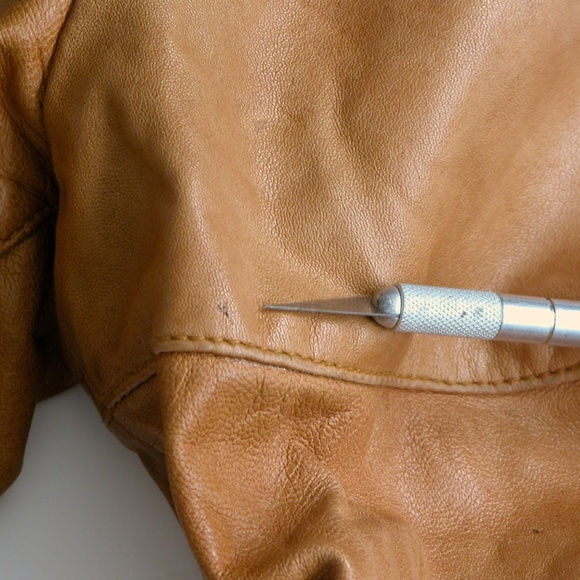 System Action Quilted Lambskin Leather Moto Jacket Wms - Picture 6 of 11